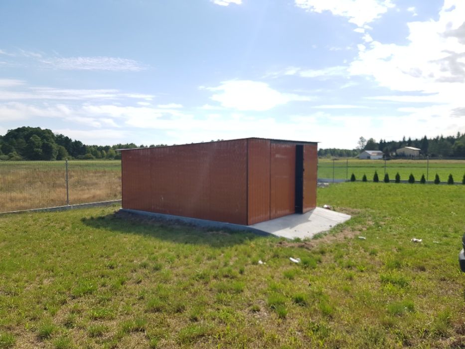 blaszak garaż na budowę schowek garaż blaszany konstrukcja stalowa 3x5