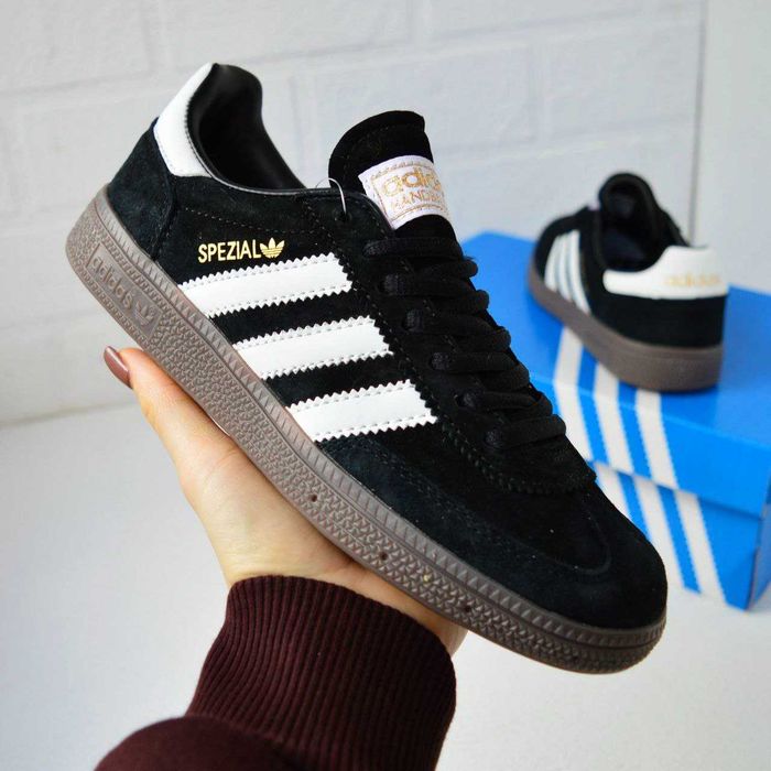 Adidas Spezial Black White чорні з білим кросівки жіночі адідас адидас кроссовки кросовки