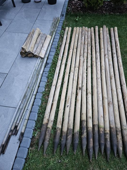 5xZestaw do palikowania drzewa wys. 200cm średnica 5cm
