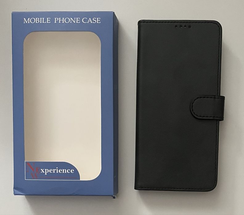 Etui z klapką do OnePlus 9 Pro 5G skórzane czarne