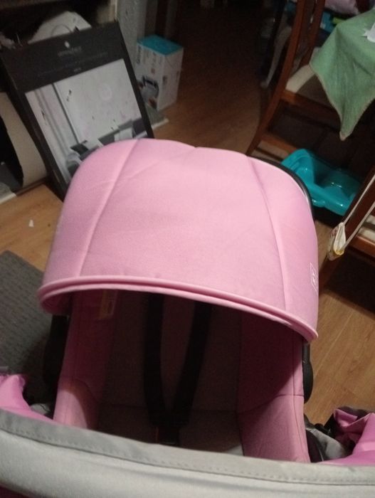 Carro e ovo bebe rosa