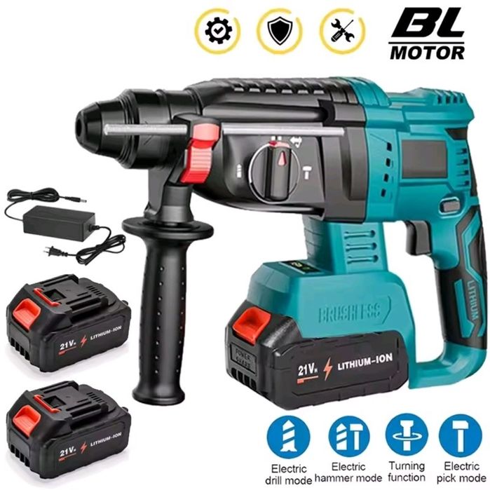 Martelo de Impacto c/ 2 Bateria 4Ah