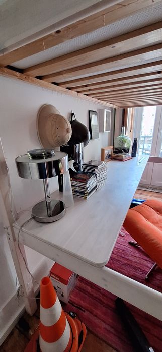 Cama solteiro alta com colchão Emma (como novo)