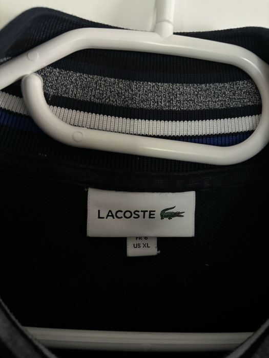 Granatowa bluza lacoste bez kaptura