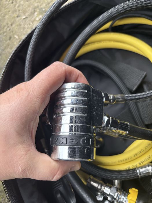 Zestaw automatów 2x (Apeks XTX50 apeks tek3) manometr scubapro