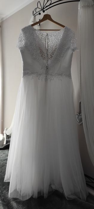 Suknia ślubna Plus size 44/46 167 7 cm obcas