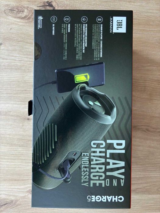 Nowy glosnik JBL Charge 5 zielony bezprzewodowy Bluetooth