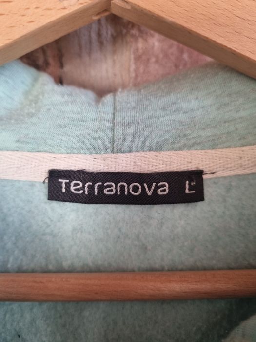 Miętowa melanżowa bluza