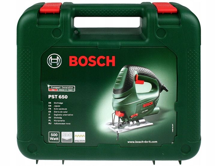 Wyrzynarka 500w Pst 650 Bosch Walizka + 10 Brzeszczotów