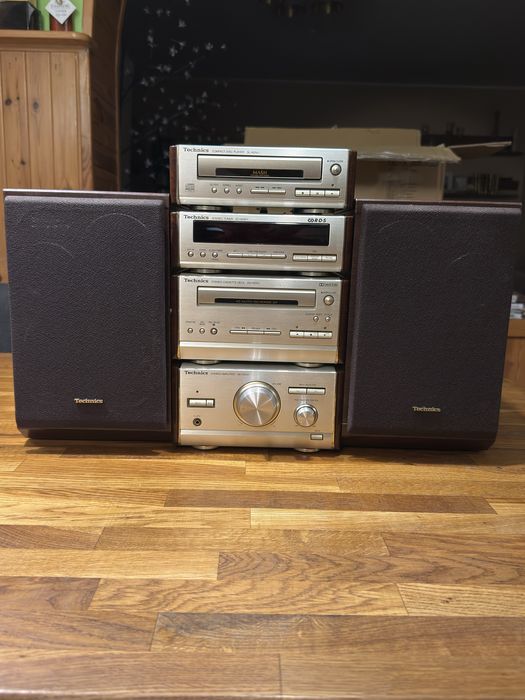 Wieża Technics HD501 | CD, kaseta, rda + kolumny