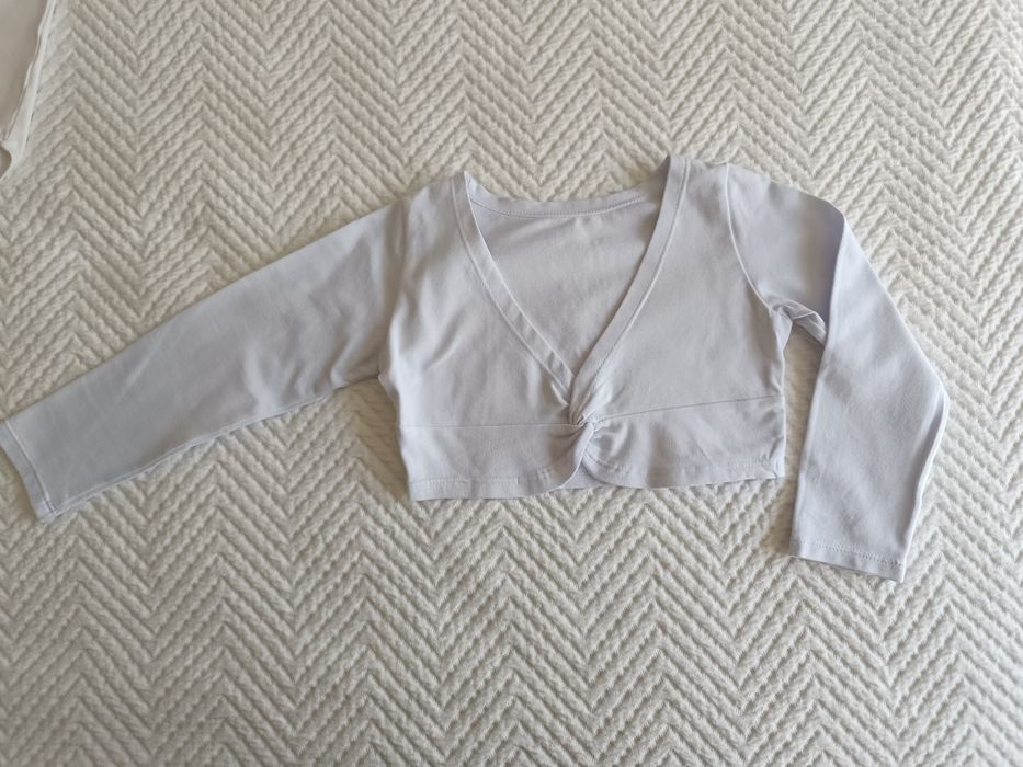 Maillot Ballet com casaco branco 4-5 anos