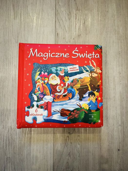 Magiczne Święta książka z puzzlami 6 układanek
