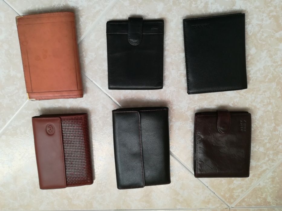 Carteiras pele genuina