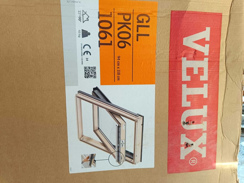 Okno dachowe VELUX GLL 1061 PK06 94x118 3-szybowe z kołnierzem