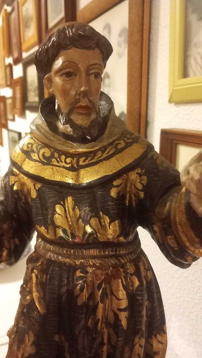 S.Francisco de Assis Imagem em Madeira