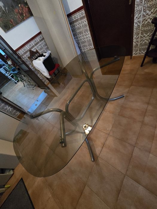 Mesa de vidro...