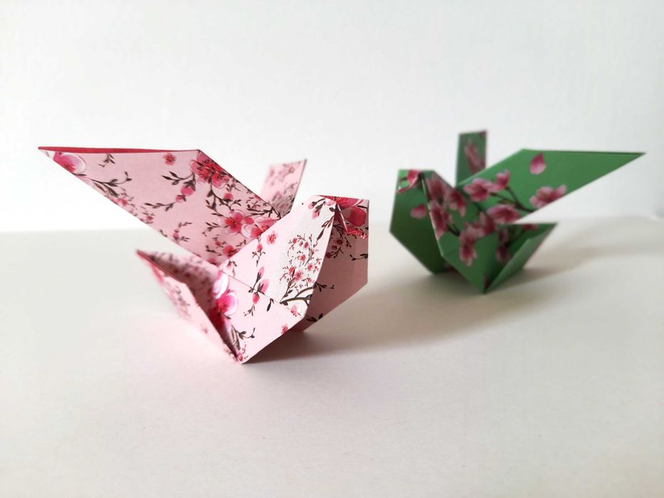 Lembranças de casamento ave, festas de aniversário, pássaros de origami