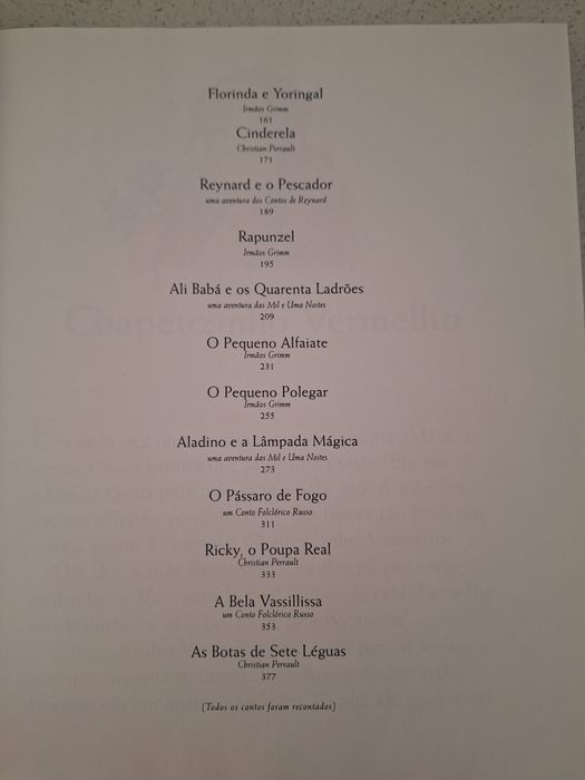 Livro contos de fadas