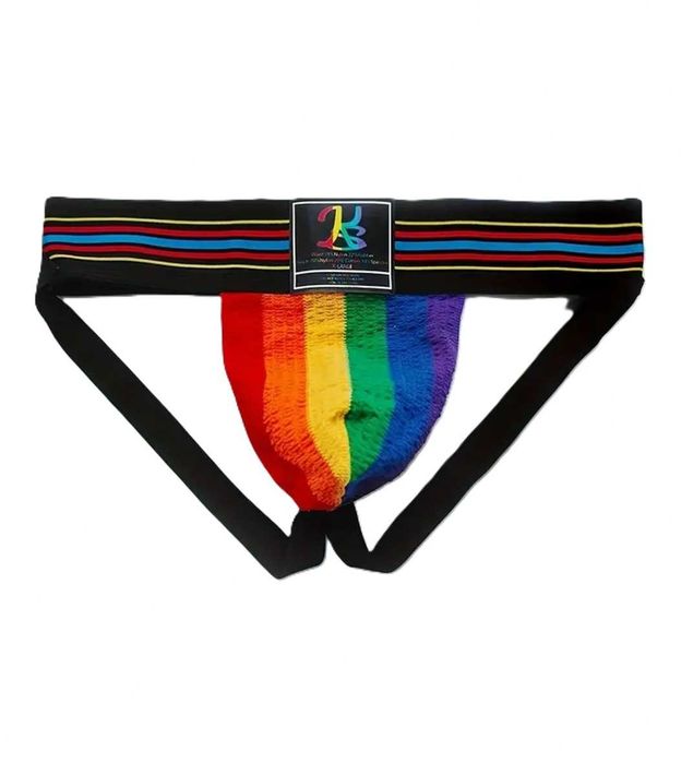 Tęczowa bielizna męska Jockstrap KarenSpace L