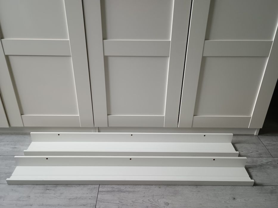 Półka Ikea Mosslanda 115 cm biała zestaw 2 sztuki