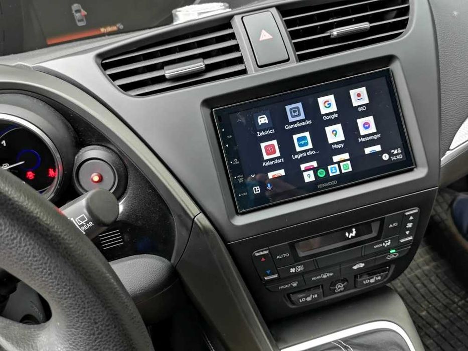 Radionawigacja 2din Kenwood Android Auto Carplay Kamera cofania montaż