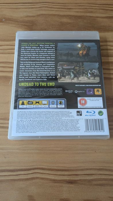 Jogos PS3 - Red Dead Redemption Undead Nightmare (Novo ainda selado)