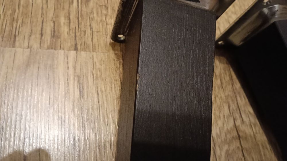 drewniane czarne nogi do mebli 25 cm