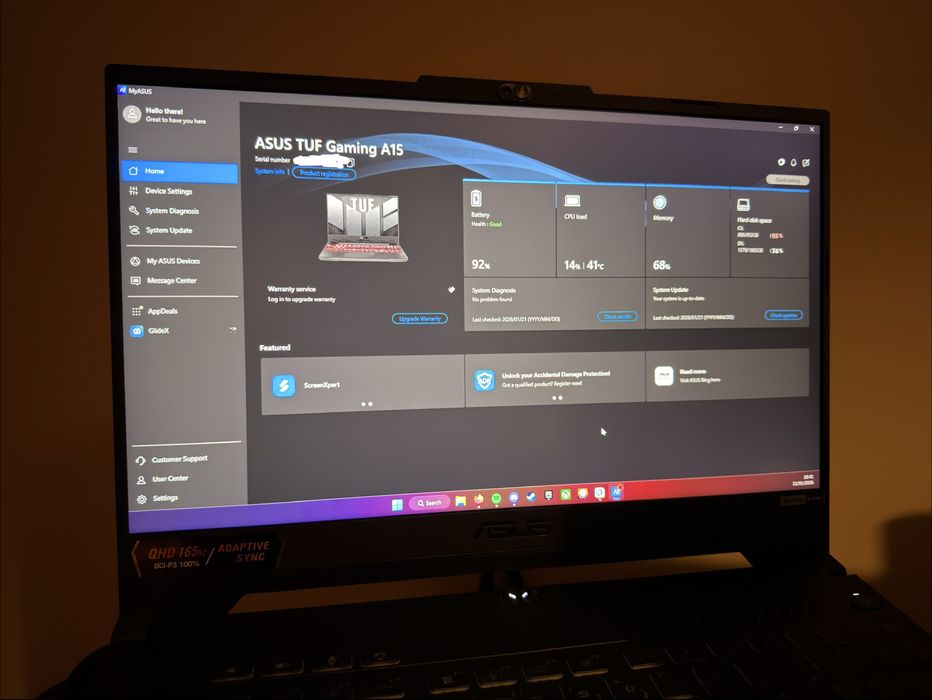 Asus TUF A15 Ryzen 9 7940HS RTX4070