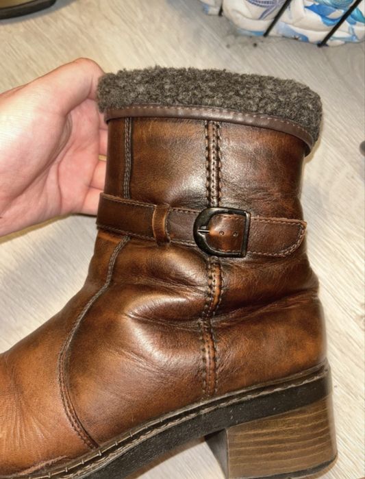 Botki skórzane Rieker