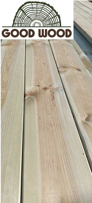 Deski tarasowe IMPREGNOWANE NTR ciśnieniowo deska na taras SZWEDZKA!