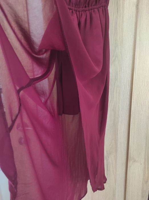 Sukienka MIDI bordo