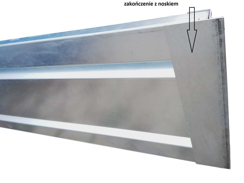 Burty do przyczepki stalowe ocynkowane panel H350/25/1,5/3000