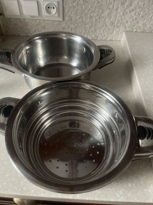 Пароварка з трійним дном