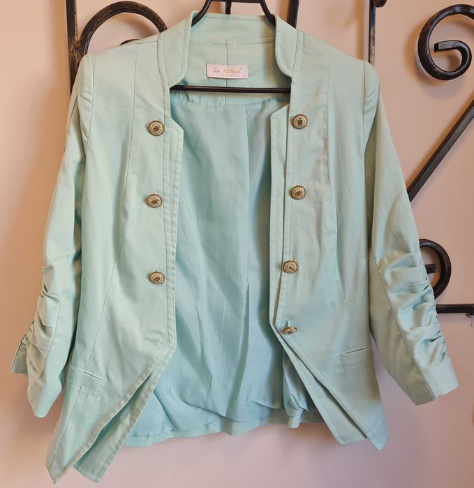 Marynarka miętowa rozm. 36