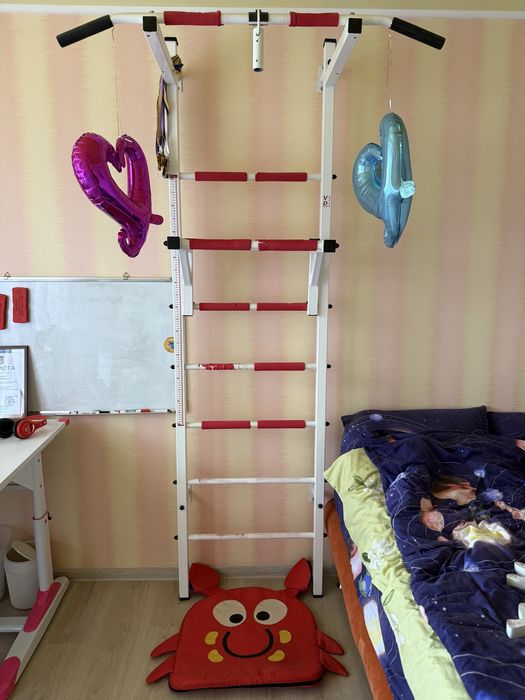 Шведская стенка турник кольца канат