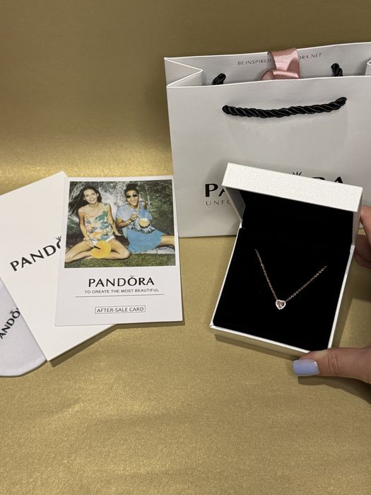 Намисто  пандора блискуче серце , підвіска пандора Pandora , кулон