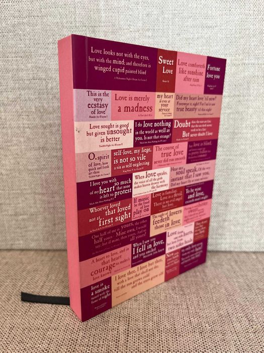 Caderno Capa Dura A5 "Shakespeare's Love Quotes"