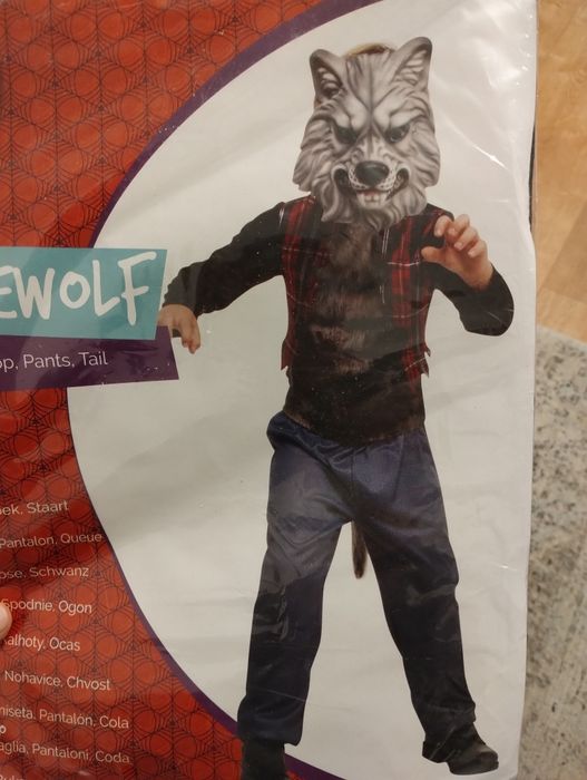 Nowy Strój karnawałowy halloween wilkołak 110