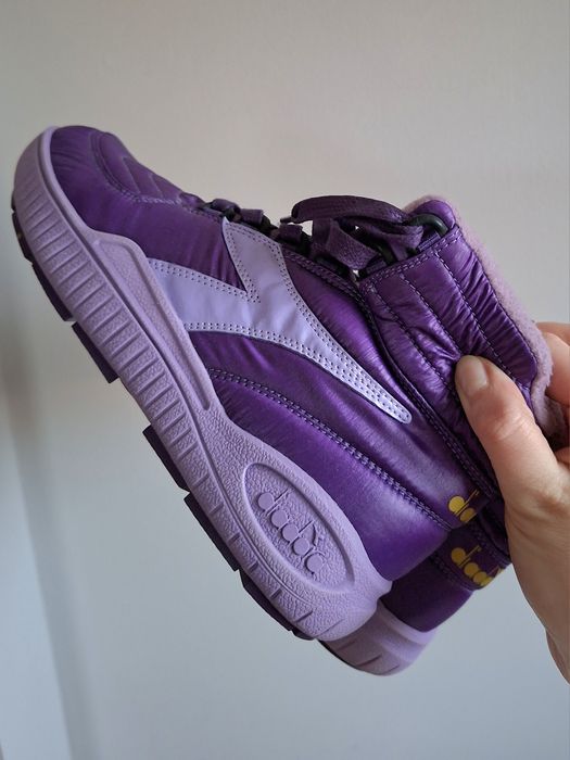 Diadora śniegowce fioletowe oryginalne unikat
