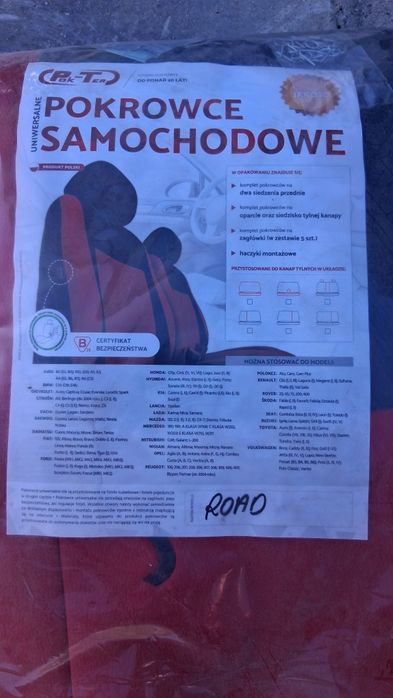 Komplet pokrowców samochodowych uniwersalnych wysyłka gratis
