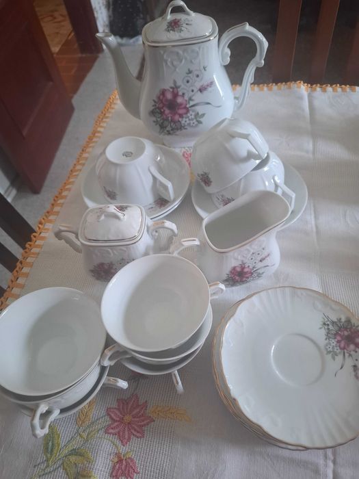 Conjuntos de chá de porcelana