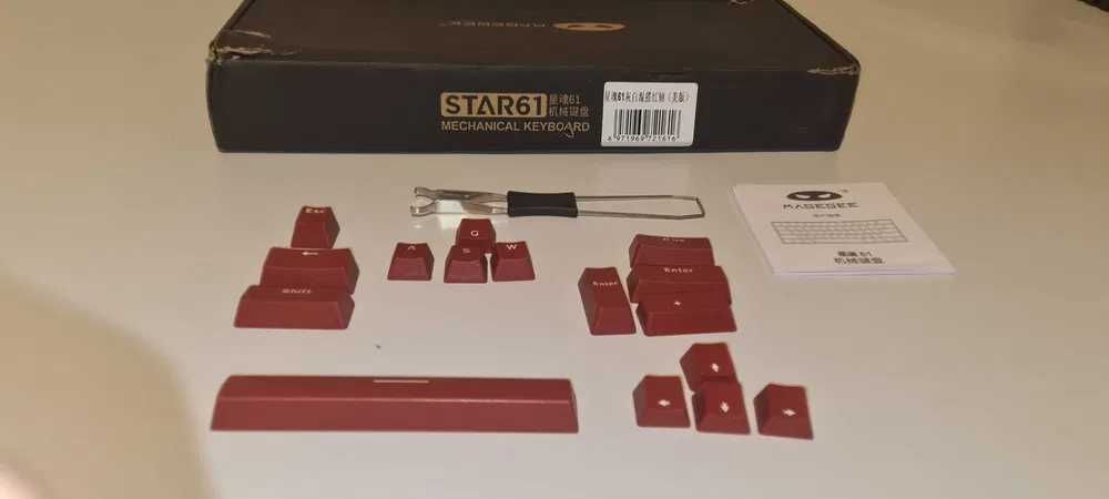 Teclado Mecânico compacto com RED Switches Novo na caixa