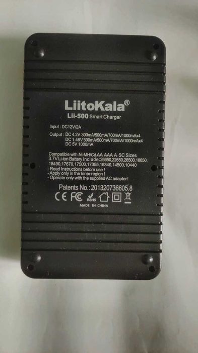 Зарядний пристрій/ПАВЕРБАНК Liitokala Lii-500 Кабель USB 12V