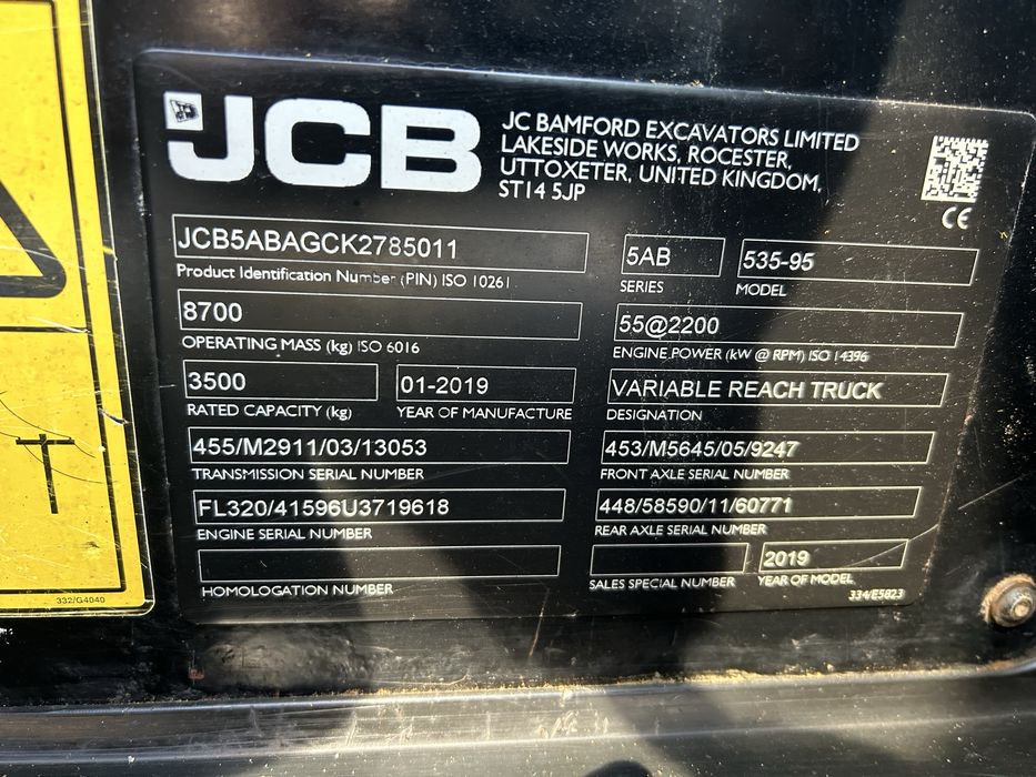 Телескопічний навантажувач JCB 535-95