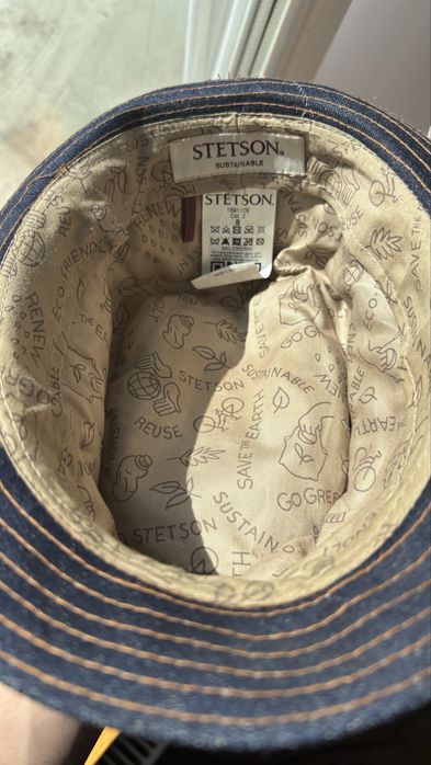 Stetson Pork Pie Denim Sustainable – kapelusz jeansowy Made in Italy