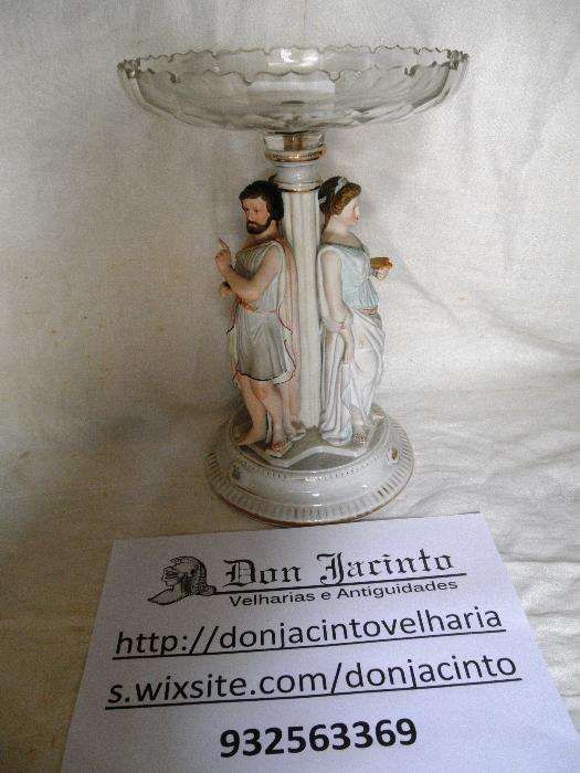 Fruteiro Francês Porcelana Vidro