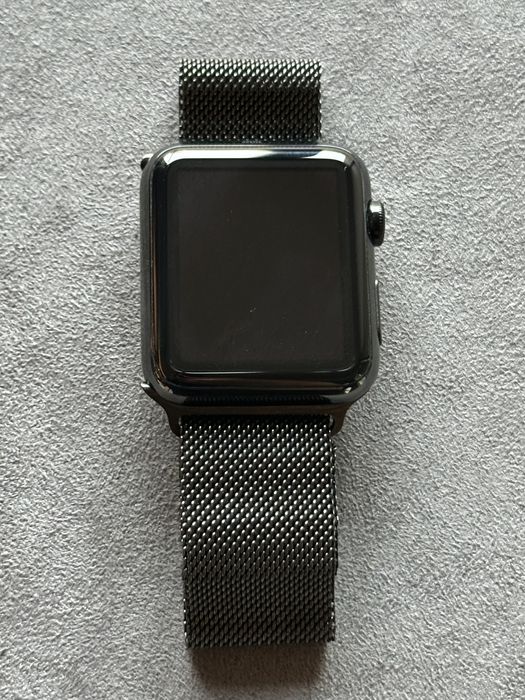 Apple Watch 1.ª geração 42 mm Space Black + Milanese Loop