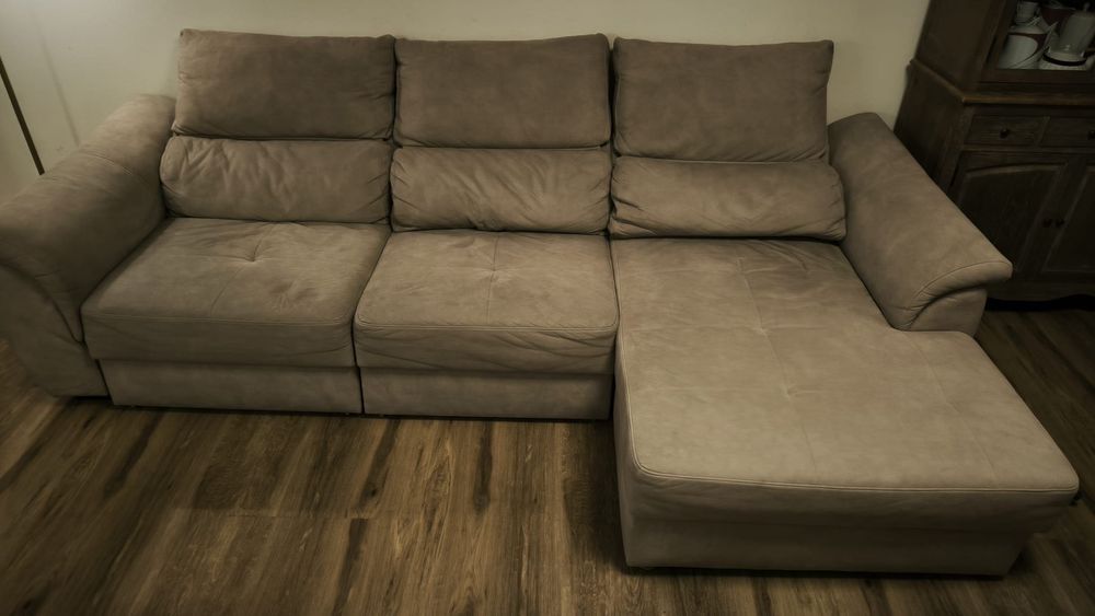 Sofá 3 lugares c/ chaise longue (2 lugares extensíveis)