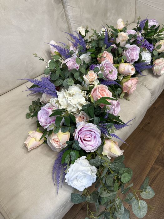 Композиції з штучних квітів/Весільна арка/Екібана/Декор весілля/фасаду