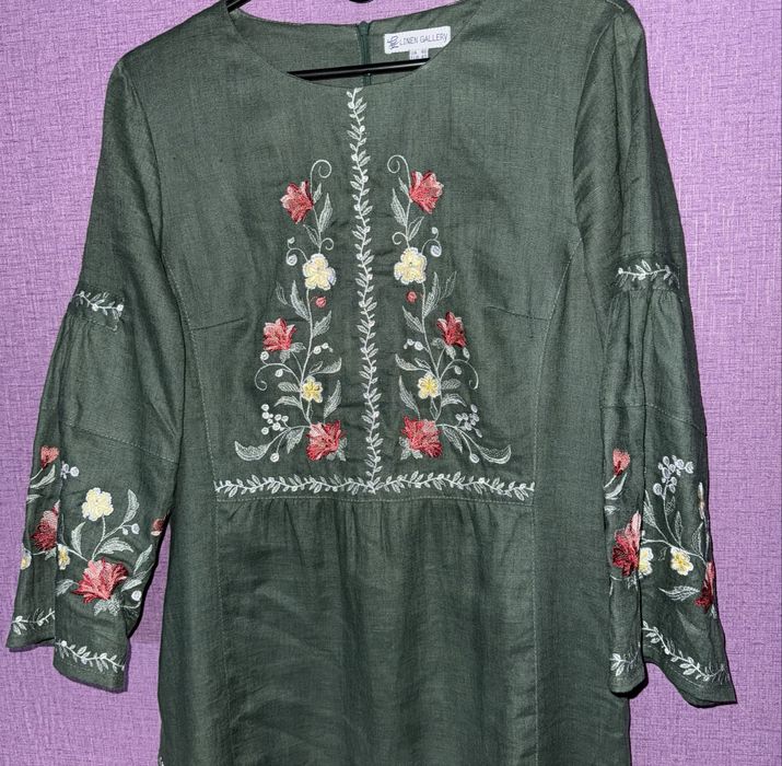 Жіноча вишита сукня, лляне плаття, вишиванка